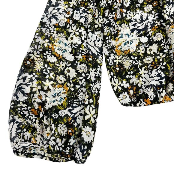 Intimately Free People Say It To Me Floral Ruffled Lace Bottom Bodysuit Large - Picture 5 of 11